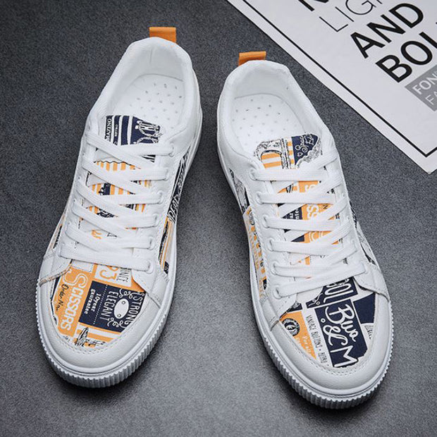 Baskets homme blanche Grunge