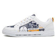 Baskets homme blanche Grunge