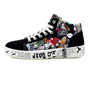 Baskets montante unisex noir Artstars