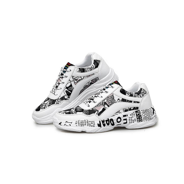 Baskets femme blanche Lightsheryl