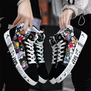 Baskets montante unisex noir Artstars