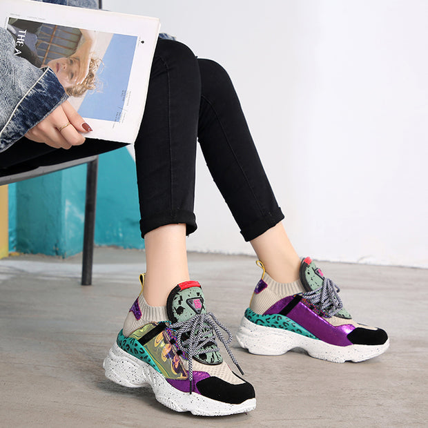 Baskets montante femme design Queenlight