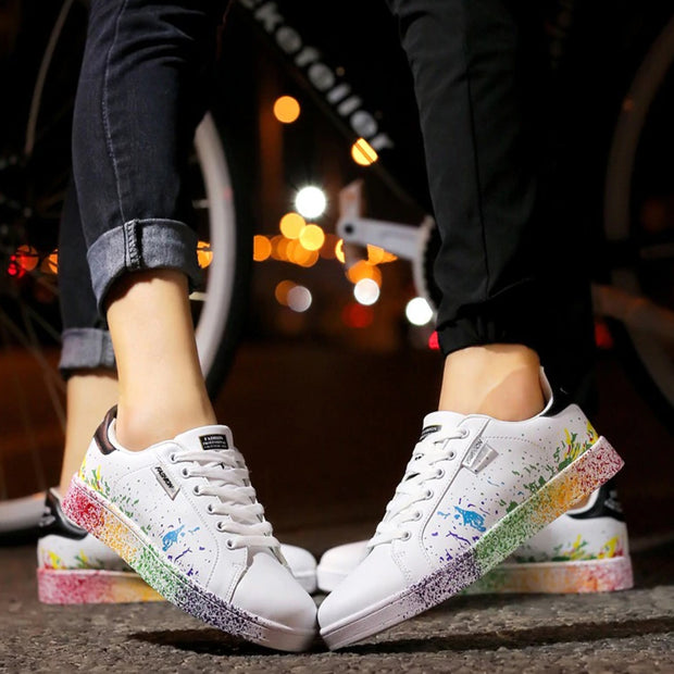 Baskets unisex blanche ArtXplosion