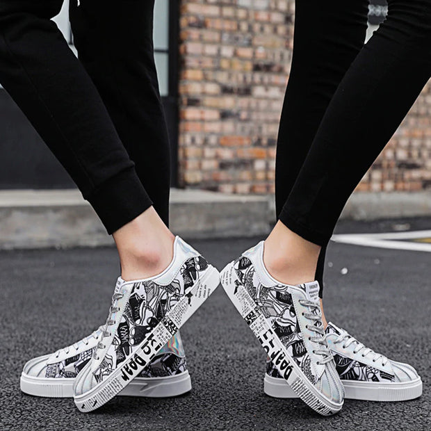 Baskets unisex argentée Silverstar